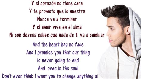 corazón sin cara lyrics english and spanish|corazon prince royce lyrics.